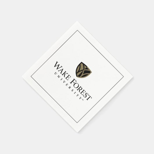 Serviette En Papier Wake Forest University Wordmark (Coin)