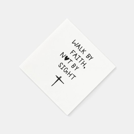 Serviette En Papier Walk by faith not by sight  (Coin)