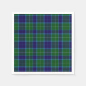 Serviette En Papier Wallace Clan Tartan Plaid Papier (Devant)