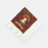 Serviette En Papier Wallace Tartan personnalisé Noël (Coin)