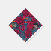 Serviette En Papier Waratah rouge et brunes (Coin)