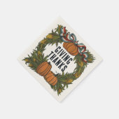 Serviette En Papier Warm Americana Harvest Thanksgiving  (Coin)