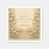 Serviette En Papier Warm Neutral Desert Botanicals Baby Shower (Devant)