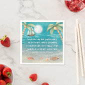 Serviette En Papier Warmer Wonderland Tropical Beach Christmas (En situation)