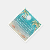 Serviette En Papier Warmer Wonderland Tropical Beach Christmas (Coin)