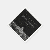 Serviette En Papier Washington DC Skyline Etted Mariage étoilé (Coin)