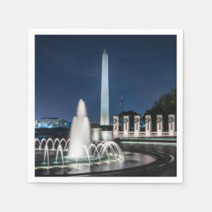 Serviette En Papier Washington Monument USA George Washington