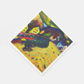 Serviette En Papier Wassily Kandinsky. Maisons à Murnau. Expressionnis (Coin)