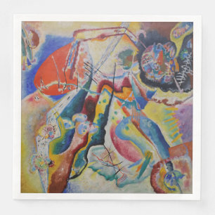 Serviette En Papier Wassily Kandinsky Tache rouge Classique Art Abstra