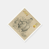 Serviette En Papier Water Buffalo Kid Chinese Ox Année 2021 PN (Coin)