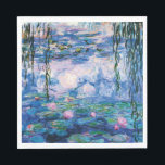 Serviette En Papier Water Lilies by Claude Monet<br><div class="desc">Water Lys par Claude Monet. S'il vous plaît visitez mon magasin pour un design plus intéressant et plus de choix de couleurs. => zazzle.com/iwheels*</div>