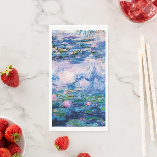 Serviette En Papier Water Lilies by Claude Monet (En situation)