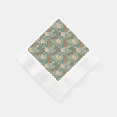 Serviette En Papier Water Lys Lily Art Nouveau Nature (Coin)