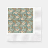 Serviette En Papier Water Lys Lily Art Nouveau Nature (Devant)
