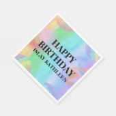 Serviette En Papier Watercolor Bath Bomb Birthday Paper Napkin (Coin)