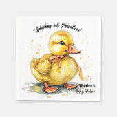 Serviette En Papier Watercolor Duckling Splash Gender Neutral (Devant)