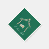 Serviette En Papier Watercolor Nativity (Coin)