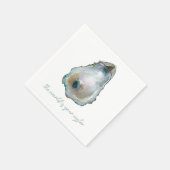 Serviette En Papier Watercolor Oyster (Coin)