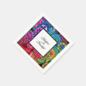 Serviette En Papier Watercolor Rainbow (Coin)