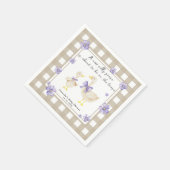 Serviette En Papier Watercolor Silly Goose Baby Shower (Coin)