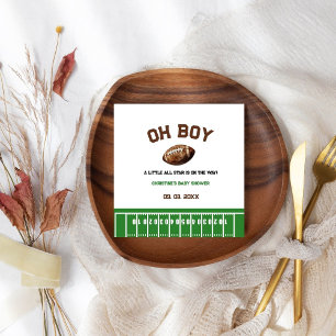 Serviette En Papier Watercolor Sport Football Baby shower