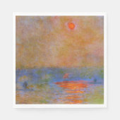 Serviette En Papier Waterloo Bridge, Sunlight in the Fog, (Devant)