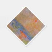Serviette En Papier Waterloo Bridge, Sunlight in the Fog, (Coin)