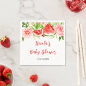 Serviette En Papier Watermelon and Pomegranate Baby Shower (En situation)