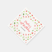 Serviette En Papier Watermelon and Pomegranate Birthday (Coin)