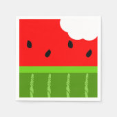 Serviette En Papier Watermelon Bite Napkin (Devant)