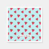 Serviette En Papier Watermelon Blue Fun été fête d'anniversaire (Devant)