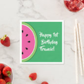 Serviette En Papier Watermelon Enfant's Birthday mignon été (En situation)