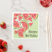 Serviette En Papier Watermelon Green Joyeux papier serviettes d'annive (En situation)