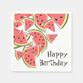 Serviette En Papier Watermelon Happy Anniversaire papier serviettes (Devant)