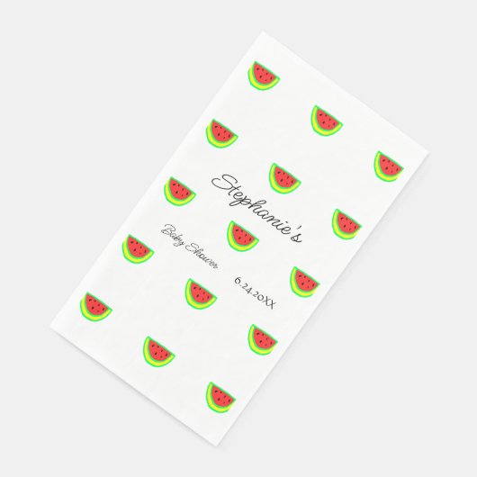 Serviette En Papier Watermelon Motif Baby shower Garçons Filles mignon (Coin)