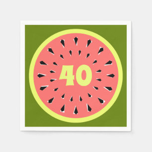 Serviette En Papier Watermelon rose 40 Age serviettes papier