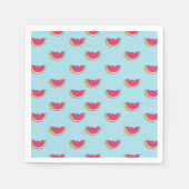 Serviette En Papier Watermelon Slices on Teal Pattern (Devant)