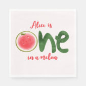 Serviette En Papier Watermelon un dans un melon premier anniversaire (Devant)