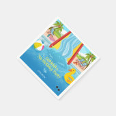 Serviette En Papier Waterpark Slide fête d'anniversaire pour enfants (Coin)