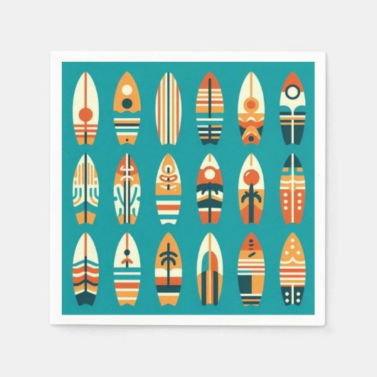 Serviette En Papier Wave Riders (Devant)