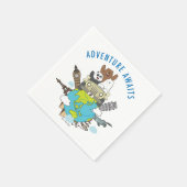 Serviette En Papier We Bare Bears - Adventure Await (Coin)
