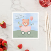 Serviette En Papier "We Can Bearly Wait" Baby Shower (En situation)