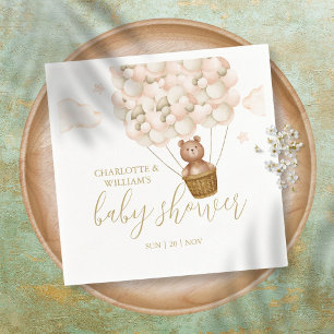 Serviette En Papier We Can Bearly Wait Teddy Bear Baby Shower