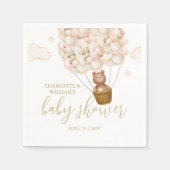 Serviette En Papier We Can Bearly Wait Teddy Bear Baby Shower (Devant)