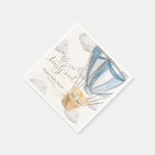 Serviette En Papier We Can Bearly Wait Twins Baby Shower (Coin)