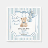 Serviette En Papier We Can Beary Wait, Baby Shower  (Devant)