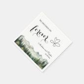 Serviette En Papier We decided on Forever Elegant Wedding (Coin)