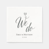 Serviette En Papier We Do Wedding Napkin (Devant)