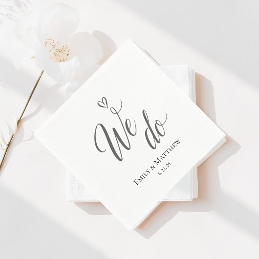 Serviette En Papier We Do Wedding Napkin