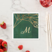Serviette En Papier Web Gold et Green Jungle (En situation)